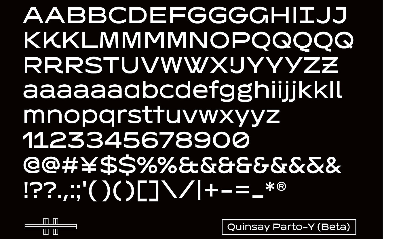 Die Schrift „Quinsay Parto-Y (Beta)“