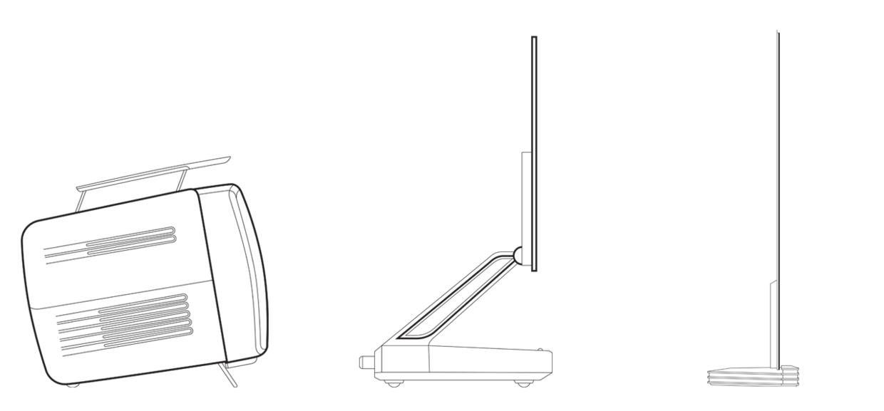 Die Entwicklung der Form von Fernsehern, Illustrationen: achta design