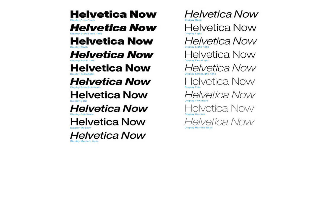 Helvetica Now