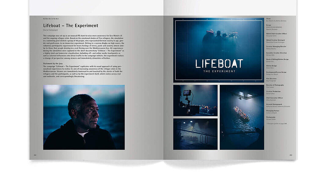 The project „Lifeboat - The Experiment“ is awarded with the Red Dot: Best of the Best